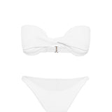 Keep Your Cool Strapless Bikini Top White
