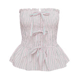 Saskea Strapless Top Pink