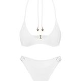 Tides Roll Bikini Bottoms White